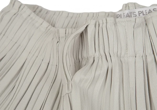 プリーツプリーズPLEATS PLEASE 消しプリーツタック袴パンツ グレー2 K-104615_006