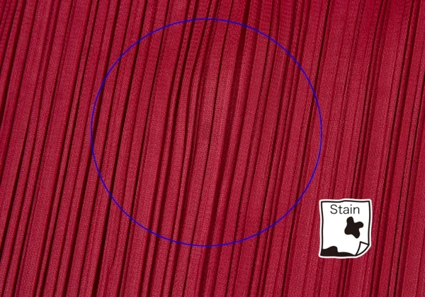 プリーツプリーズPLEATS PLEASE プリーツラップワイドパンツ 赤3 K-104616_010