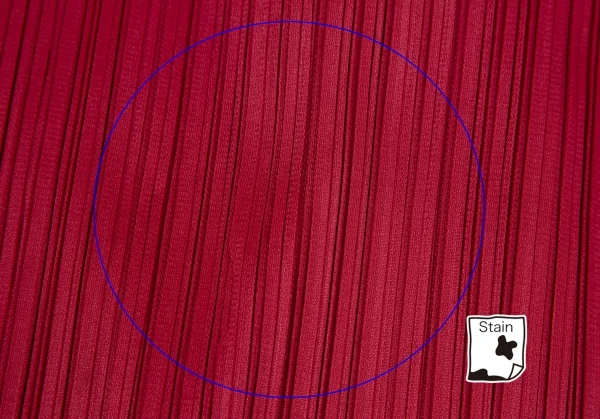 プリーツプリーズPLEATS PLEASE プリーツラップワイドパンツ 赤3 K-104616_009