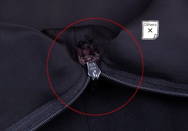 コムデギャルソンCOMME des GARCONSウール台形ロングスカート 紺M K-104628_010