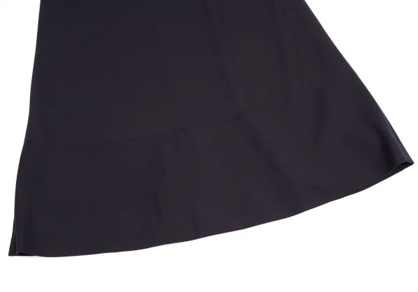 コムデギャルソンCOMME des GARCONSウール台形ロングスカート 紺M K-104628_004