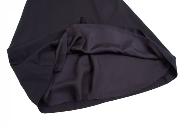 コムデギャルソンCOMME des GARCONSウール台形ロングスカート 紺M K-104628_007