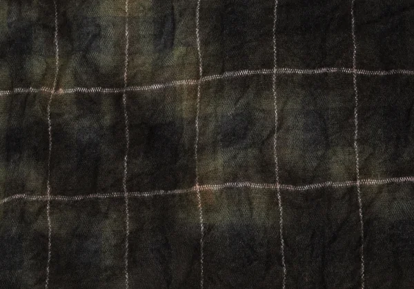 ヨウジヤマモト プールオムYohji Yamamoto POUR HOMME 製品むら染めボウタイチェックロングシャツ 緑3 K-104646_012