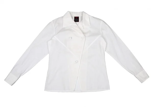 ジャンポールゴルチエ クラシックJean Paul GAULTIER CLASSIQUE コットン切替シャツジャケット 白40 K-104650_002