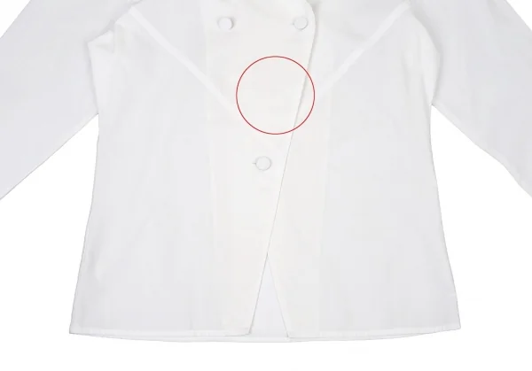 ジャンポールゴルチエ クラシックJean Paul GAULTIER CLASSIQUE コットン切替シャツジャケット 白40 K-104650_008