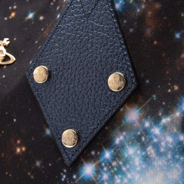ヴィヴィアンウエストウッドVivienne Westwood ギャラクシープリントトートバッグ 黒マルチ K-104684_004