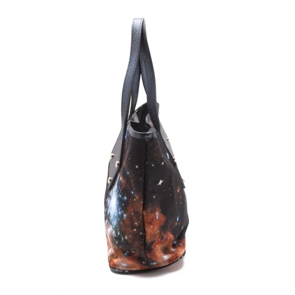ヴィヴィアンウエストウッドVivienne Westwood ギャラクシープリントトートバッグ 黒マルチ K-104684_005