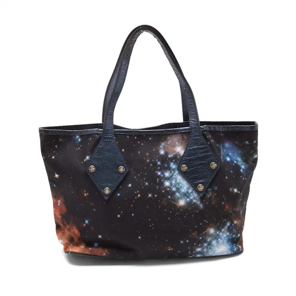 ヴィヴィアンウエストウッドVivienne Westwood ギャラクシープリントトートバッグ 黒マルチ K-104684_006