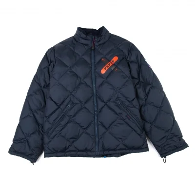 Papas Logo Printed Quilting Down Jacket