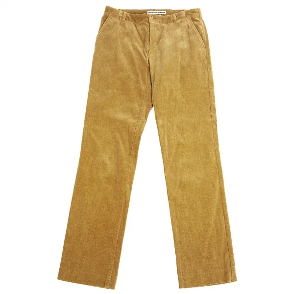 マドモアゼルノンノンMademoiselle NON NON コットンカシミヤストレッチテーパードコーデュロイパンツ ベージュ40L K-104706_001