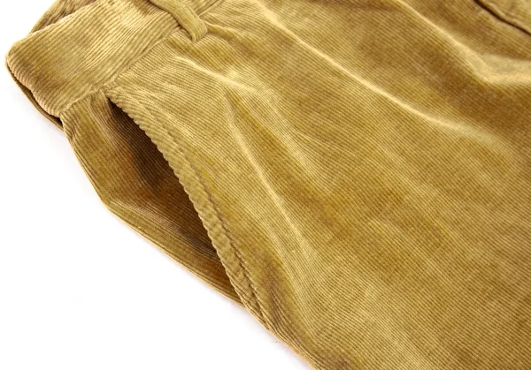 マドモアゼルノンノンMademoiselle NON NON コットンカシミヤストレッチテーパードコーデュロイパンツ ベージュ40L K-104706_005