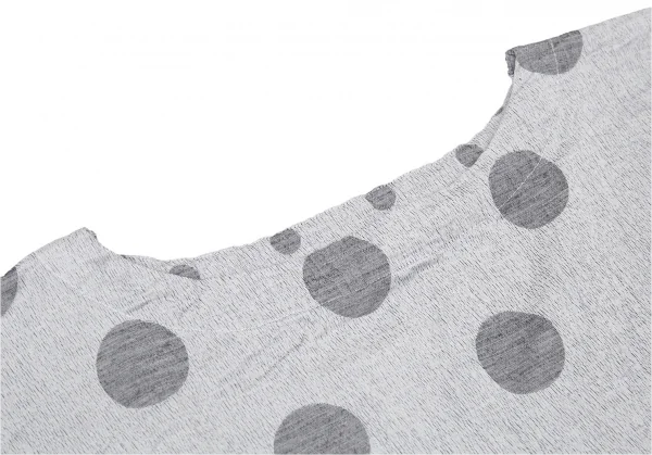 イッセイミヤケ ミーISSEY MIYAKE me ドットノースリーブチュニックワンピース グレーF K-104711_004