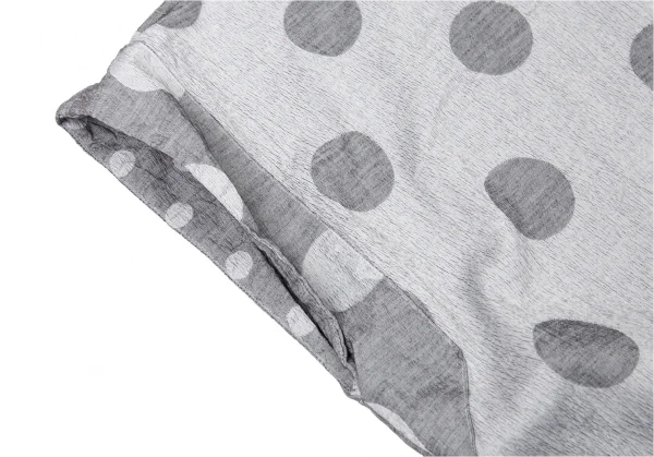 イッセイミヤケ ミーISSEY MIYAKE me ドットノースリーブチュニックワンピース グレーF K-104711_005