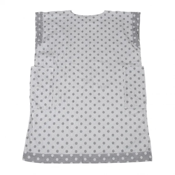 イッセイミヤケ ミーISSEY MIYAKE me ドットノースリーブチュニックワンピース グレーF K-104711_009