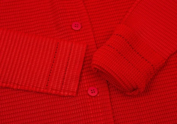イッセイミヤケ ミーISSEY MIYAKE me ボックスプリーツハイネックカッティングシャツ 赤F K-104715_008