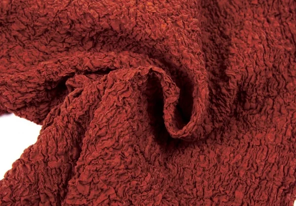 イッセイミヤケ ミーISSEY MIYAKE me カリフラワーハイネックカットソー 赤茶F K-104717_010