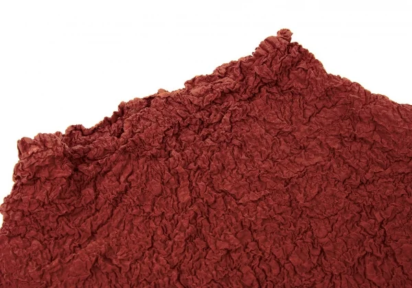 イッセイミヤケ ミーISSEY MIYAKE me カリフラワーハイネックカットソー 赤茶F K-104717_004