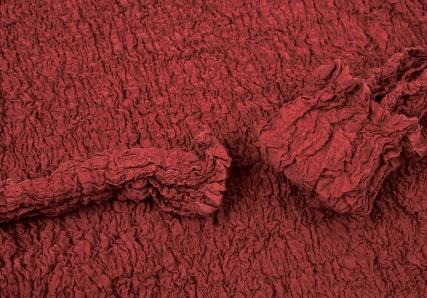 イッセイミヤケ ミーISSEY MIYAKE me カリフラワーハイネックカットソー 赤茶F K-104717_006