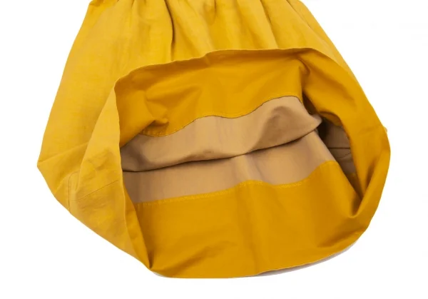 マックスマーラ ウィークエンドMAX MARA WEEKEND ウエストギャザー切替ノースリーブワンピース 黄M位 K-104741_014