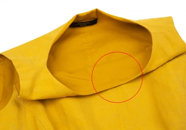 マックスマーラ ウィークエンドMAX MARA WEEKEND ウエストギャザー切替ノースリーブワンピース 黄M位 K-104741_005