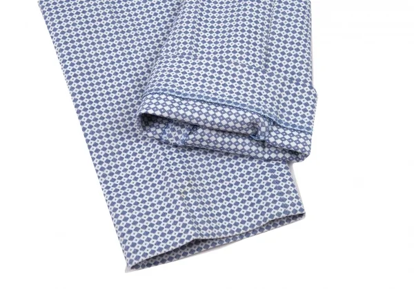マックスマーラ ウィークエンドMAX MARA WEEKEND ダイヤチェックストレッチテーパードパンツ 白青40 K-104742_009