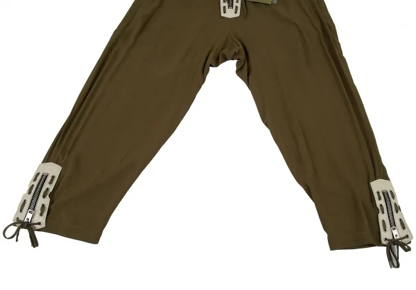 新品!ヨウジヤマモト プールオムYohji Yamamoto POUR HOMME ブーツジッパーデザインパンツ カーキ3 K-104752_009