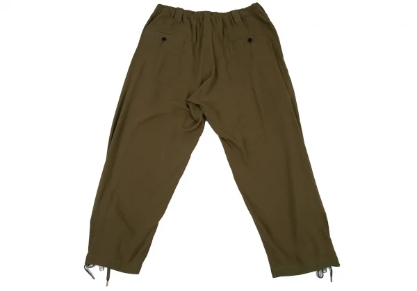 新品!ヨウジヤマモト プールオムYohji Yamamoto POUR HOMME ブーツジッパーデザインパンツ カーキ3 K-104752_012