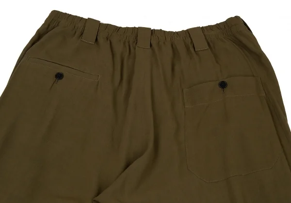 新品!ヨウジヤマモト プールオムYohji Yamamoto POUR HOMME ブーツジッパーデザインパンツ カーキ3 K-104752_013