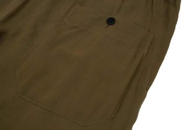 新品!ヨウジヤマモト プールオムYohji Yamamoto POUR HOMME ブーツジッパーデザインパンツ カーキ3 K-104752_014