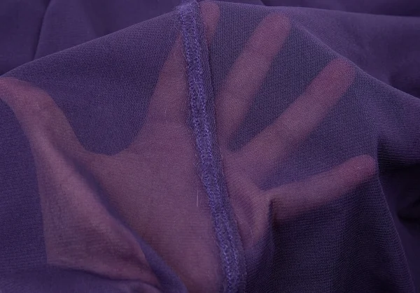 ジャンポールゴルチエ ファムJean Paul GAULTIER FEMME パワーネットロングカーディガン 紫40 K-104754_015