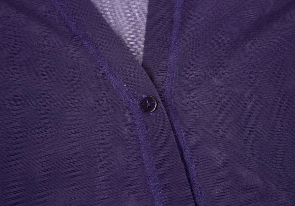 ジャンポールゴルチエ ファムJean Paul GAULTIER FEMME パワーネットロングカーディガン 紫40 K-104754_005