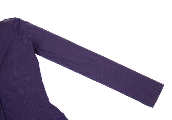 ジャンポールゴルチエ ファムJean Paul GAULTIER FEMME パワーネットロングカーディガン 紫40 K-104754_006