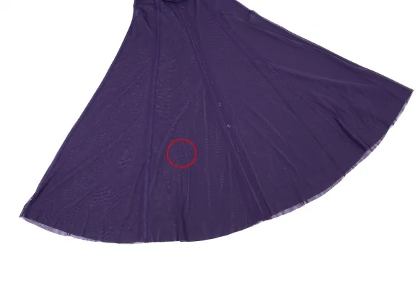 ジャンポールゴルチエ ファムJean Paul GAULTIER FEMME パワーネットロングカーディガン 紫40 K-104754_009