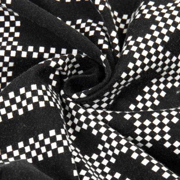 バーバリーロンドンBURBERRY LONDON プリントストレッチ半袖ポロシャツ 黒1 K-104756_013