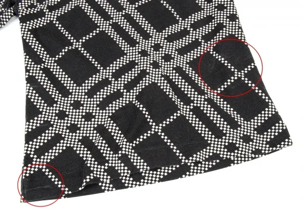 バーバリーロンドンBURBERRY LONDON プリントストレッチ半袖ポロシャツ 黒1 K-104756_006