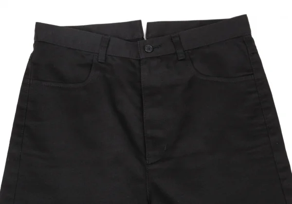 トリココムデギャルソンtricot COMME des GARCONS ポリコットンシンチバッグショートパンツ 黒S K-104761_002