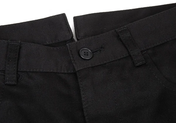 トリココムデギャルソンtricot COMME des GARCONS ポリコットンシンチバッグショートパンツ 黒S K-104761_003