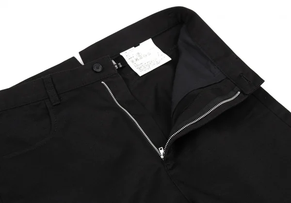 トリココムデギャルソンtricot COMME des GARCONS ポリコットンシンチバッグショートパンツ 黒S K-104761_004