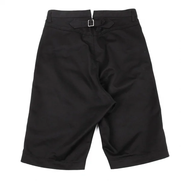 トリココムデギャルソンtricot COMME des GARCONS ポリコットンシンチバッグショートパンツ 黒S K-104761_008