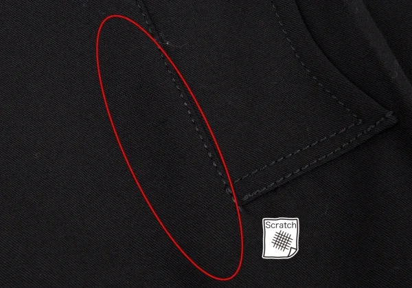 ジャンポールゴルチエ オムJean Paul GAULTIER HOMME ウールギャバキーリング装飾バックプリーツハーフラップスカート 黒48 K-104789_004