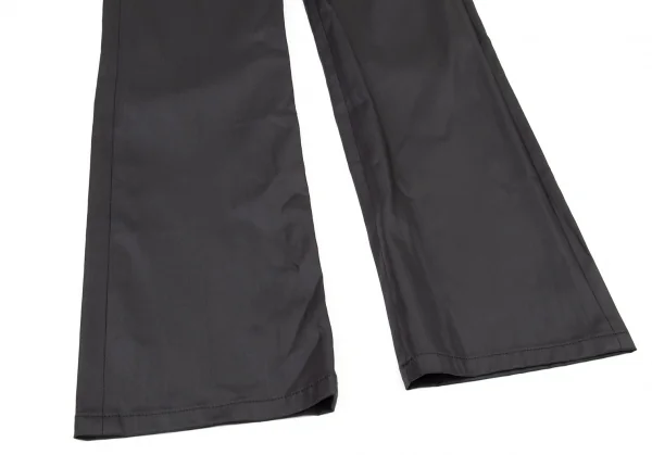 ジャンポールゴルチエ オムJean Paul GAULTIER HOMME アクリルナイロン光沢ストレッチストレートパンツ 黒48 K-104792_006
