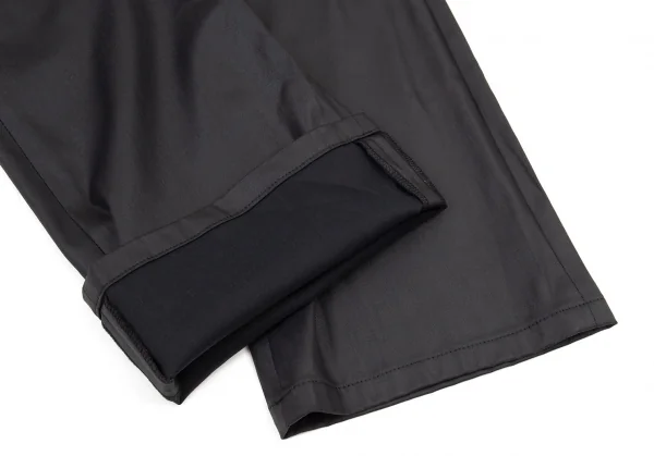 ジャンポールゴルチエ オムJean Paul GAULTIER HOMME アクリルナイロン光沢ストレッチストレートパンツ 黒48 K-104792_007