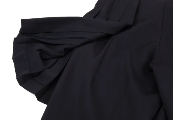 コムデギャルソンCOMME des GARCONSラッププリーツスカートドッキングウールギャバパンツ 紺M K-104816_011