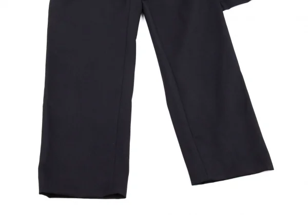 コムデギャルソンCOMME des GARCONSラッププリーツスカートドッキングウールギャバパンツ 紺M K-104816_007