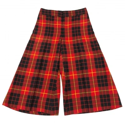 ジュンヤワタナベ コムデギャルソンJUNYA WATANABE COMME des GARCONS ウールチェックタックワイドハーフパンツ