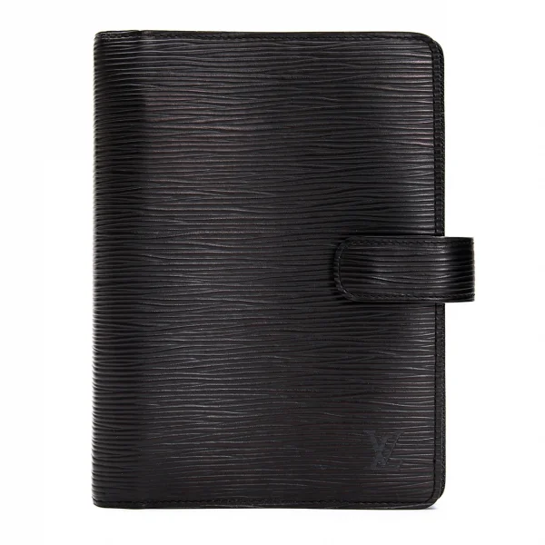 ルイヴィトンLouis Vuitton アジェンダMM エピレザー手帳カバー 黒 K-104875_001