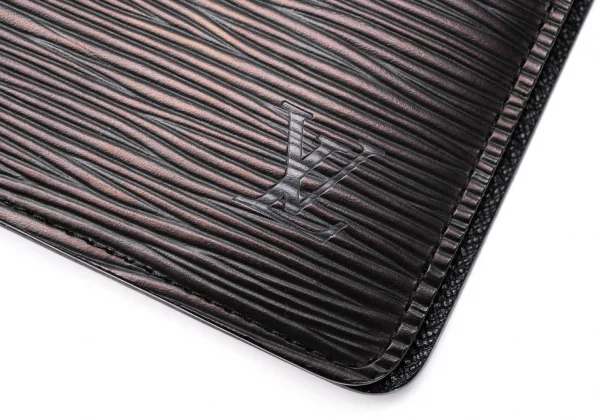 ルイヴィトンLouis Vuitton アジェンダMM エピレザー手帳カバー 黒 K-104875_011