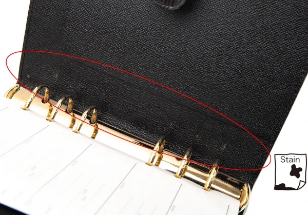 ルイヴィトンLouis Vuitton アジェンダMM エピレザー手帳カバー 黒 K-104875_015