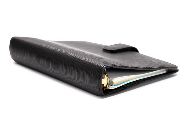 ルイヴィトンLouis Vuitton アジェンダMM エピレザー手帳カバー 黒 K-104875_005