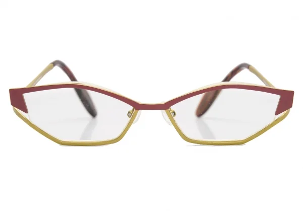 トラクションTRACTION FESTINA ROUGANIS カラーフレーム眼鏡 エンジゴールド51□11 140 K-104892_002